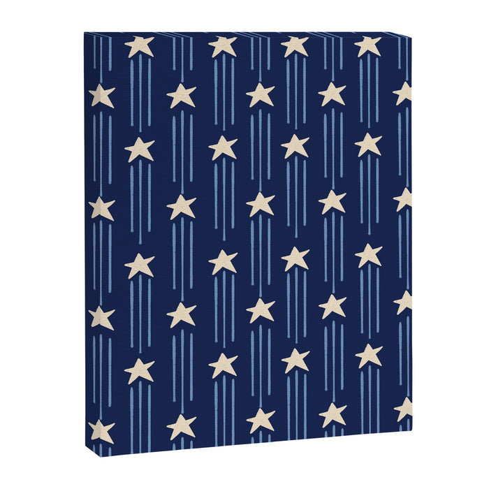 Night Star - indigo Canvas Print Gallery Image 1