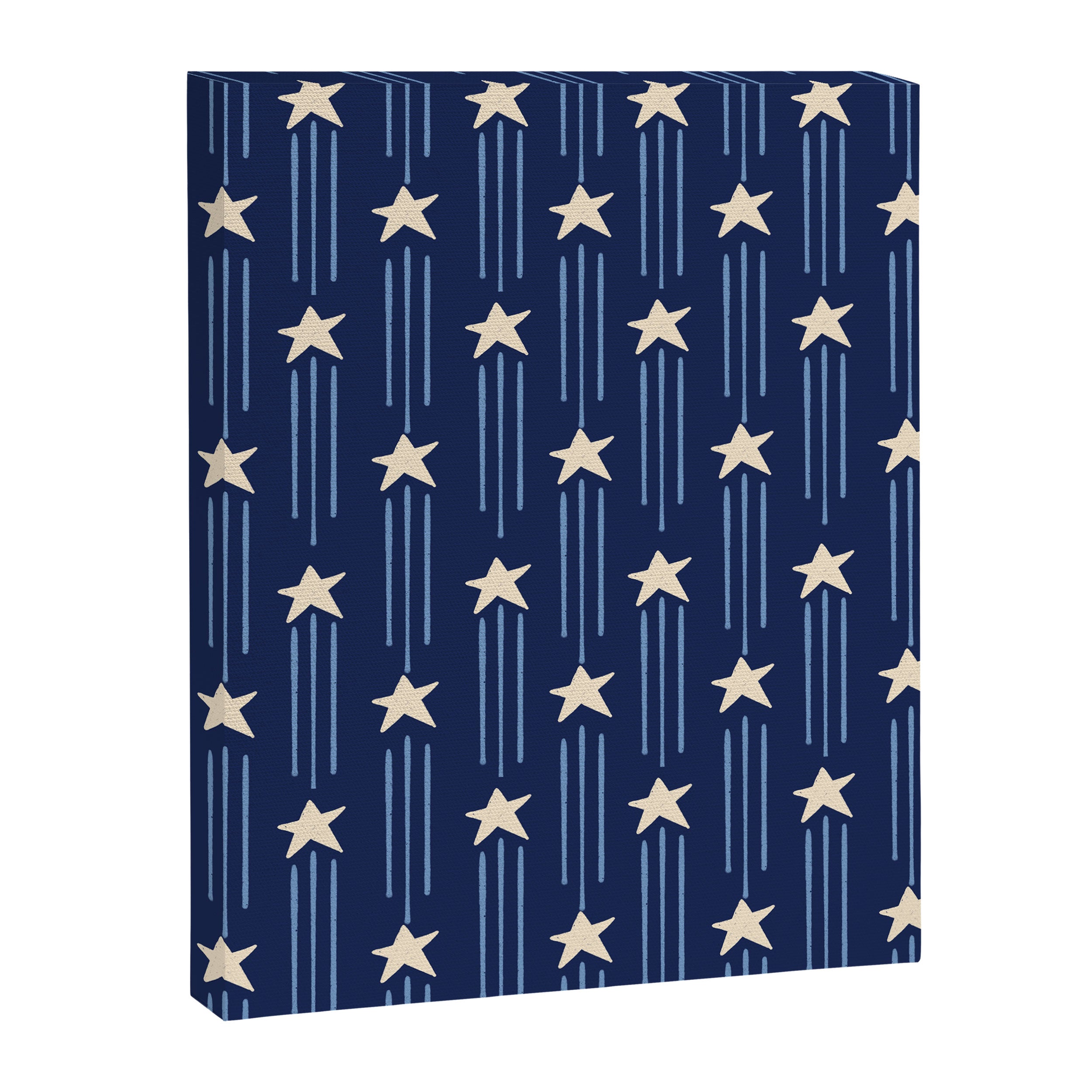 Night Star - indigo Canvas Print Gallery Image 8