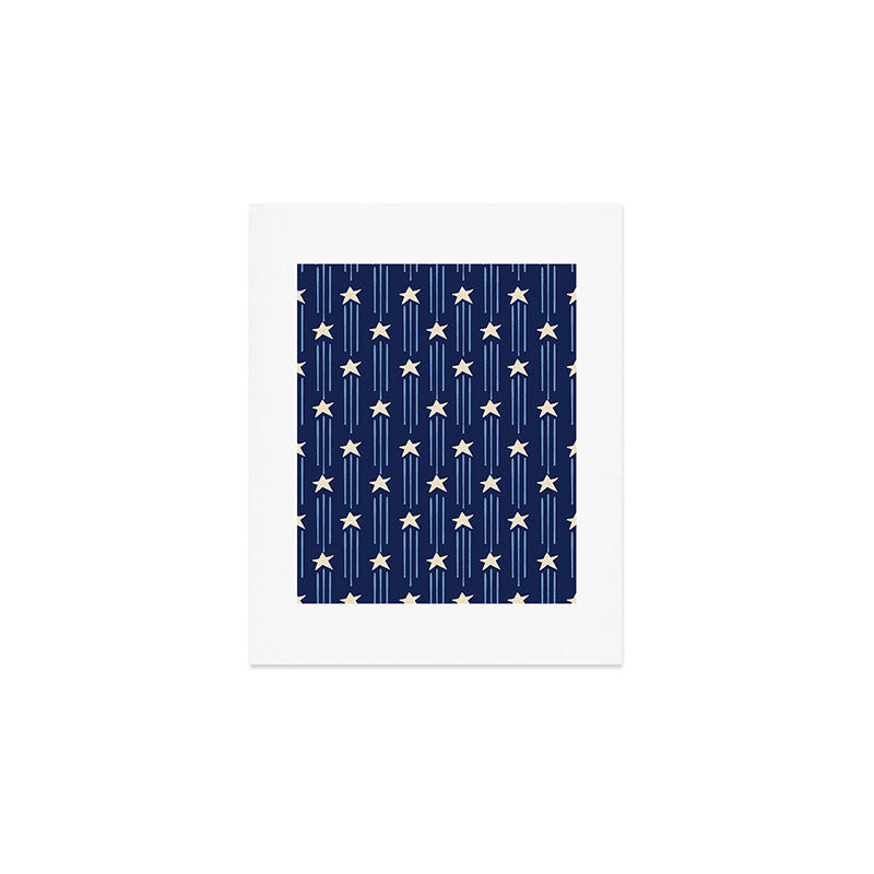 Night Star - indigo Art Print Gallery Image 1