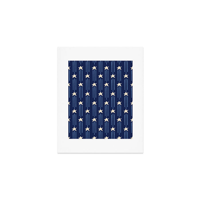 Night Star - indigo Art Print Gallery Image 1
