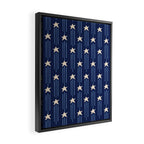 Night Star - indigo Framed Canvas Print Gallery Image 2