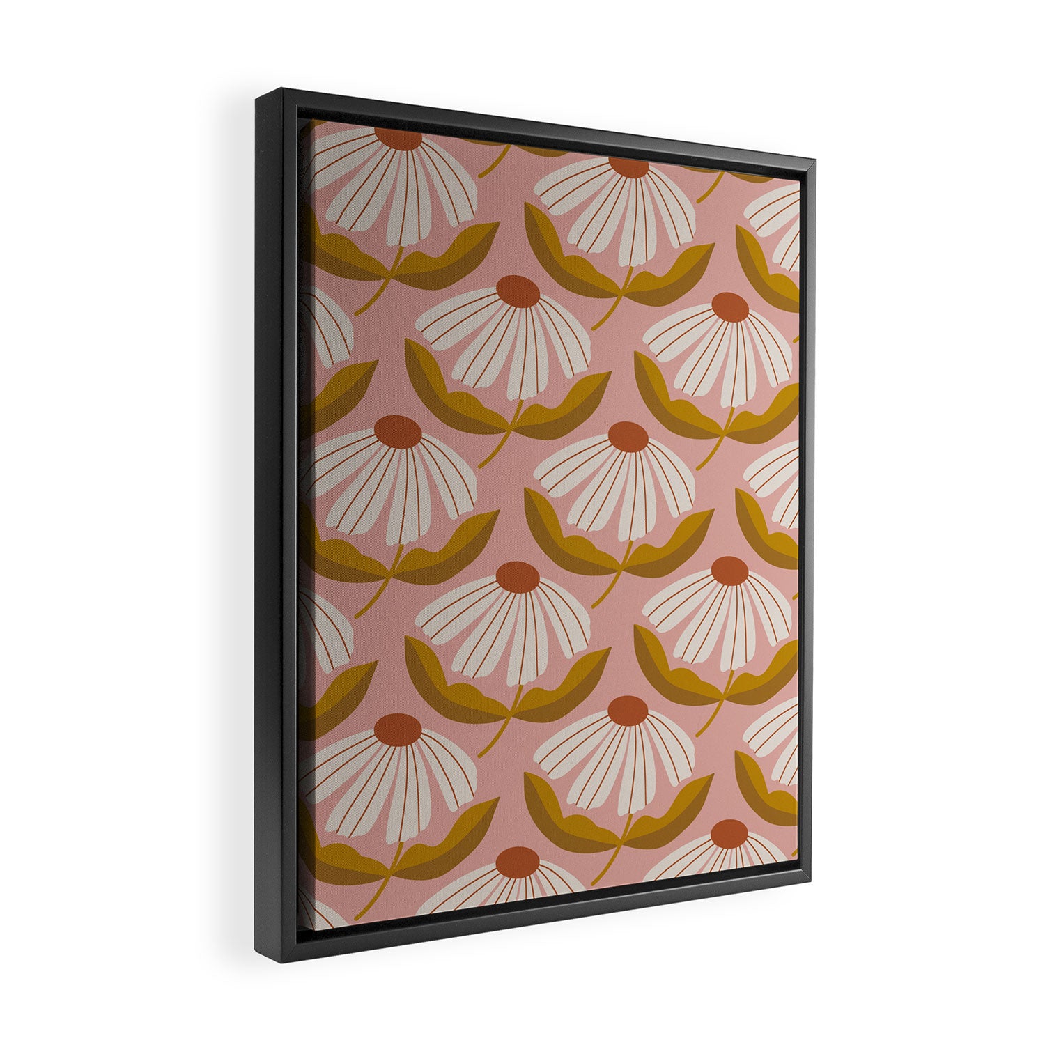 Nostalgic Daisy Framed Canvas Print Gallery Image 2