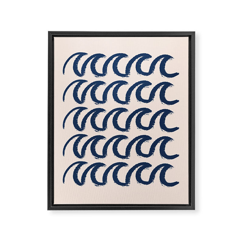 Ocean waves  Framed Canvas Print Gallery Image 3