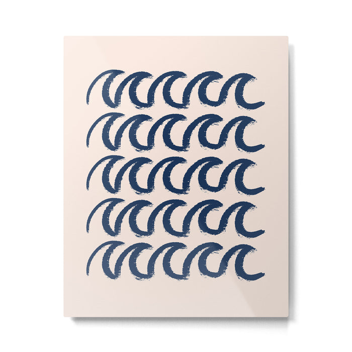 Ocean waves  Metal Print Gallery Image 1