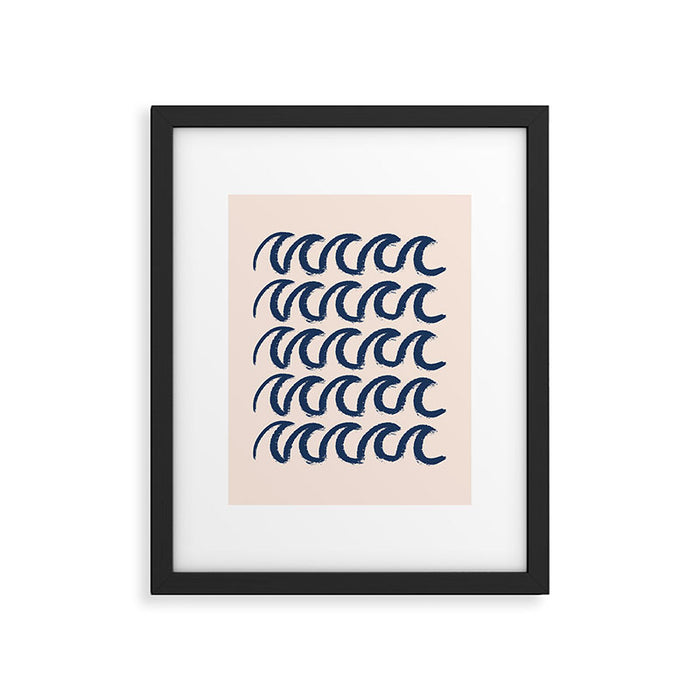 Ocean waves  Framed Art Print Gallery Image 1