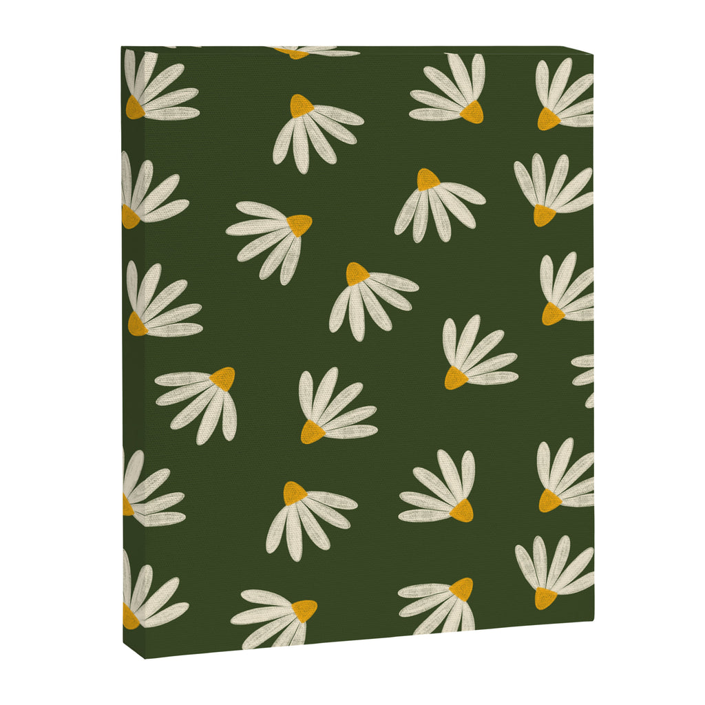 Oh! Daisy - green  Canvas Print Gallery Image 8