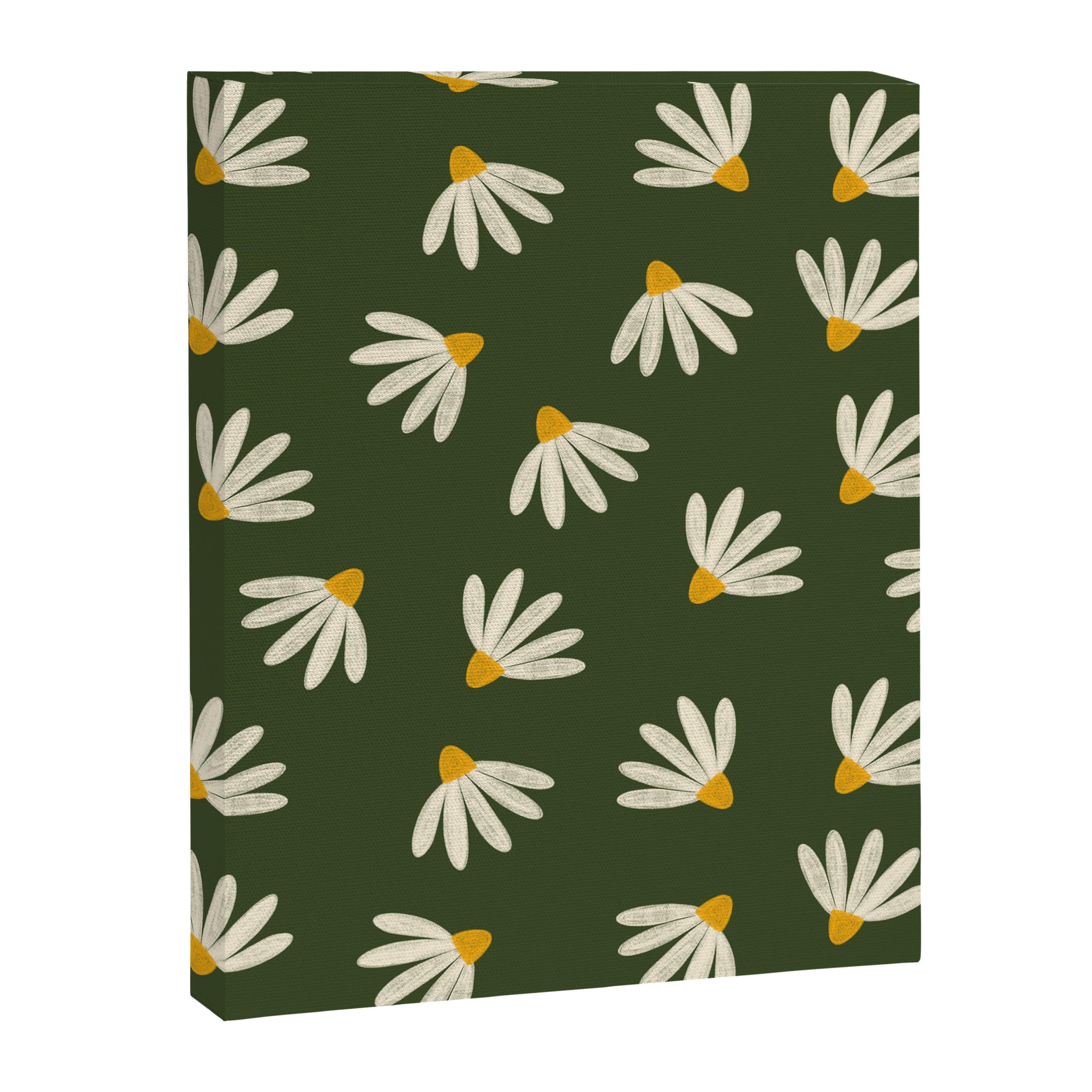 Oh! Daisy - green  Canvas Print Gallery Image 8