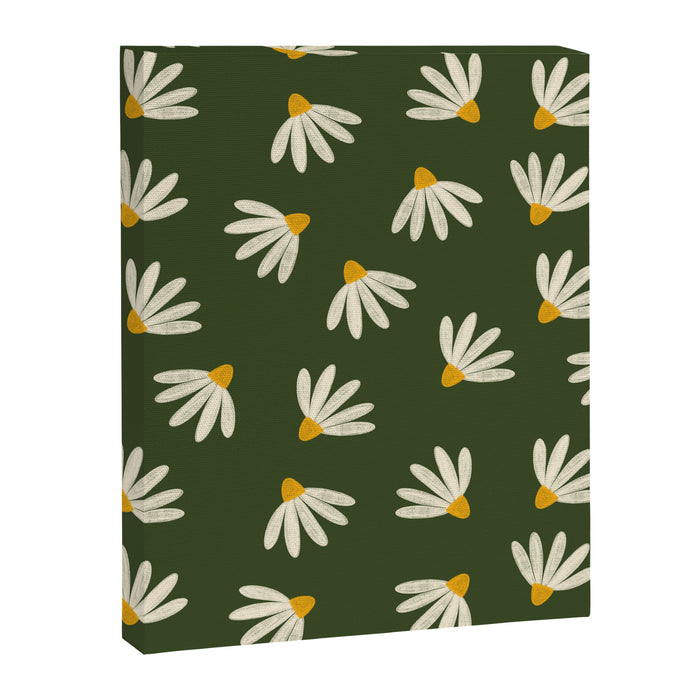 Oh! Daisy - green  Canvas Print Gallery Image 1