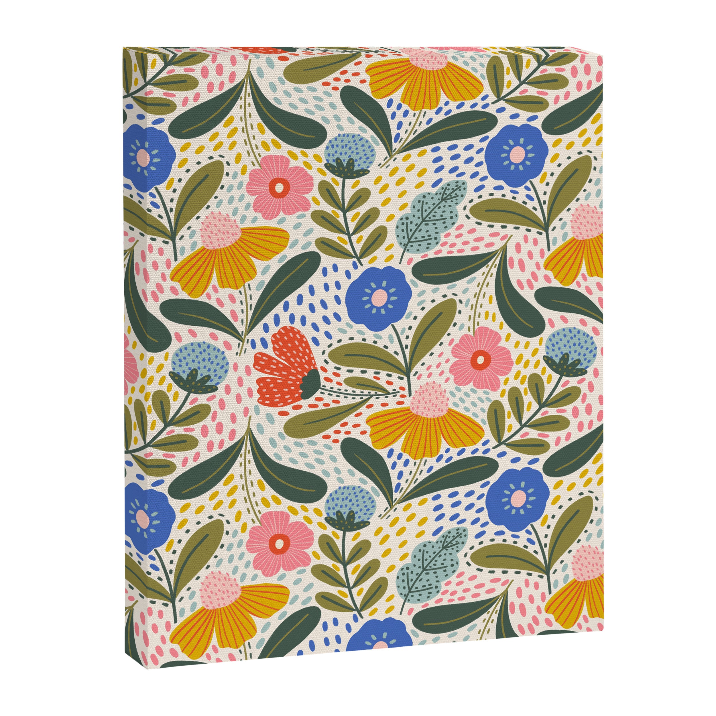 Oh Happy day - Floral pattern  Canvas Print Gallery Image 8