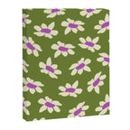 Olive and Purple - Retro Daisies  Canvas Print Gallery Image 6