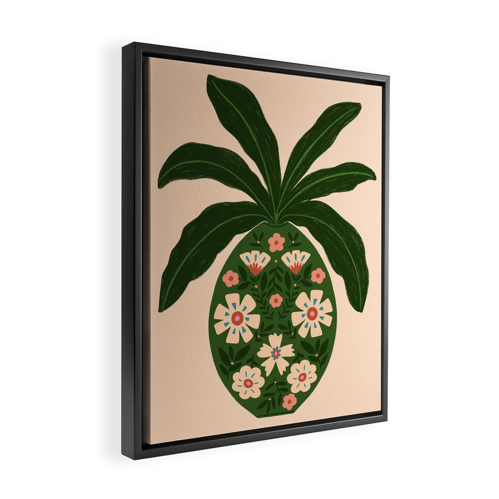Ornamental Vase Framed Canvas Print Gallery Image 2