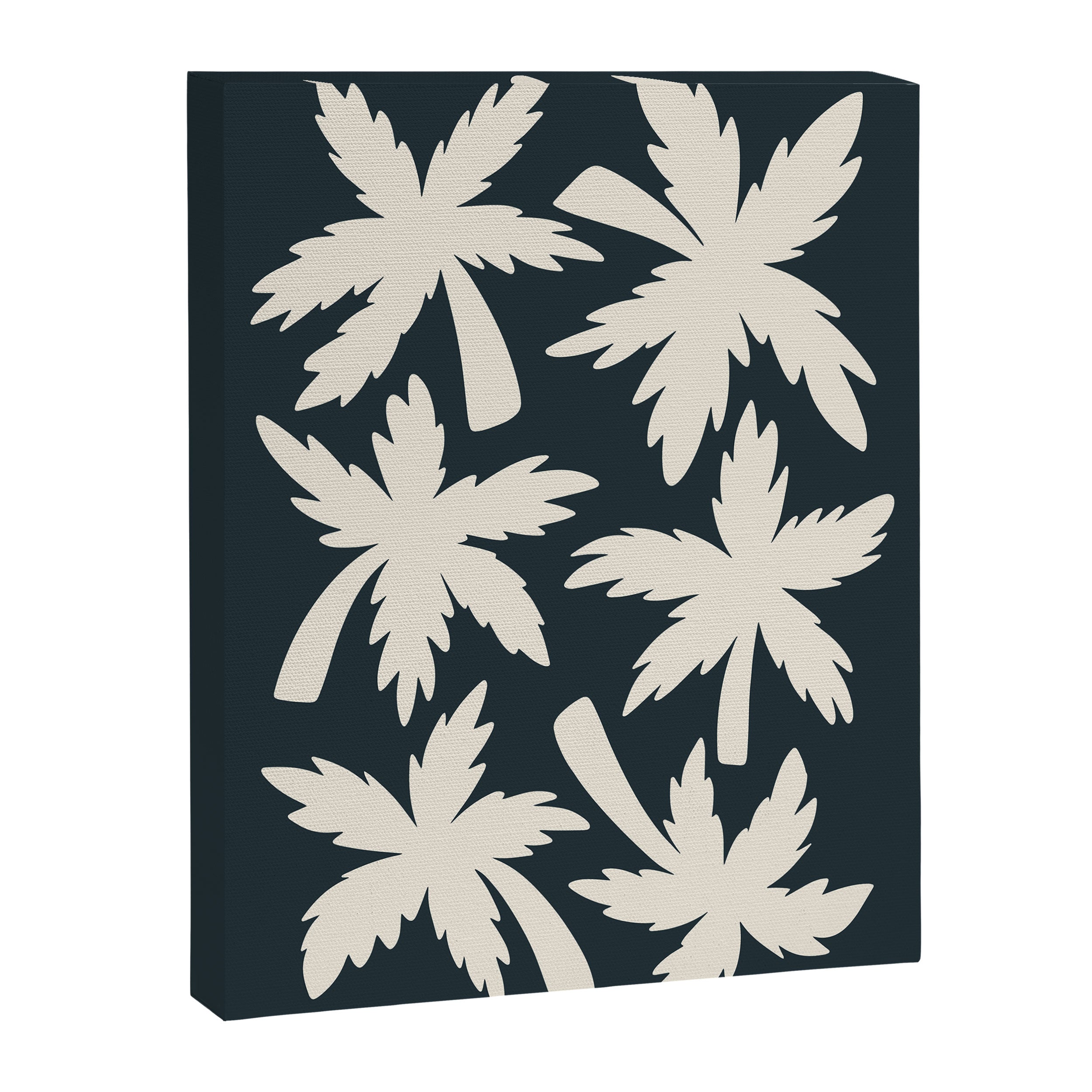 Palm Trees - Black and White  Canvas Print Gallery Image 6