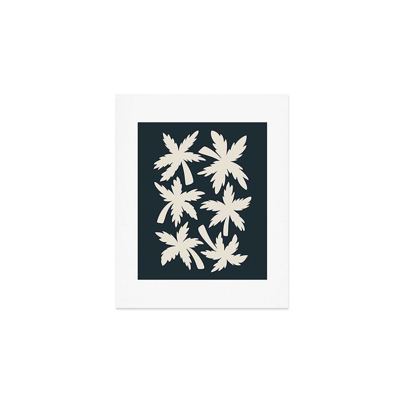 Palm Trees - Black and White  Art Print Gallery Image 1