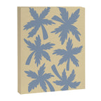 Palm Trees - Blue and Cream Canvas Print Gallery Image 6