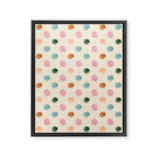 Pastel Color Polka Dot Framed Canvas Print Gallery Image 8