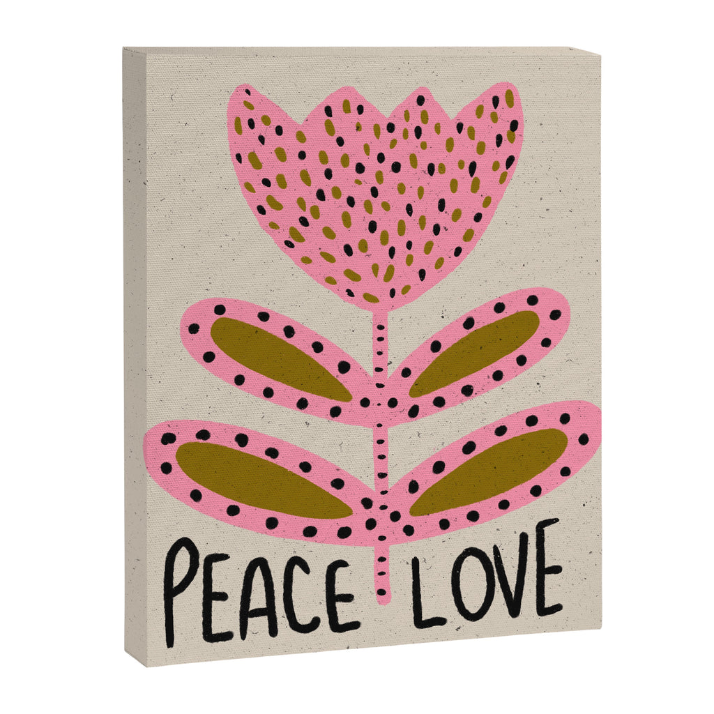 Peace and Love Print  Canvas Print Gallery Image 6