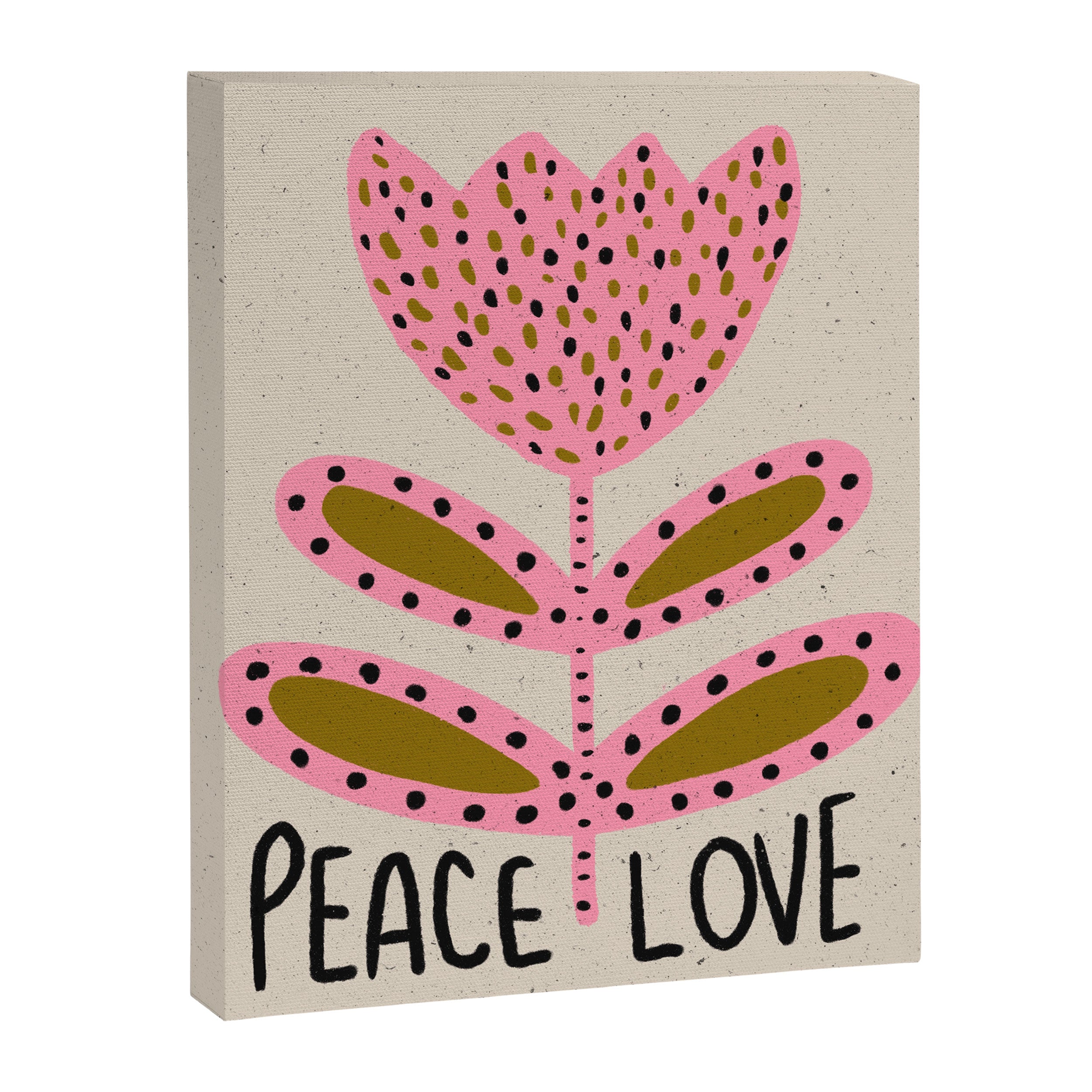 Peace and Love Print  Canvas Print Gallery Image 6