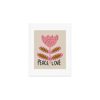 Peace and Love Print  Art Print Gallery Image 1