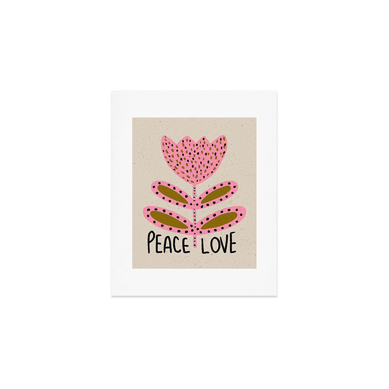 Peace and Love Print  Art Print Gallery Image 1