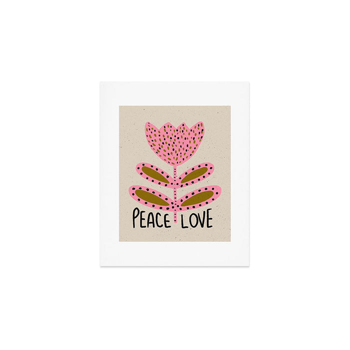 Peace and Love Print  Art Print Gallery Image 1