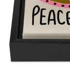 Peace and Love Print  Framed Canvas Print Gallery Image 3