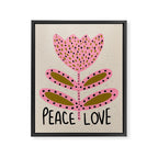 Peace and Love Print  Framed Canvas Print Gallery Image 6