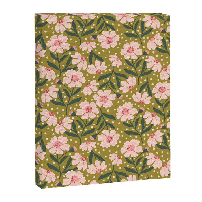 Pink and Green Floral Dream  Canvas Print Gallery Image 1