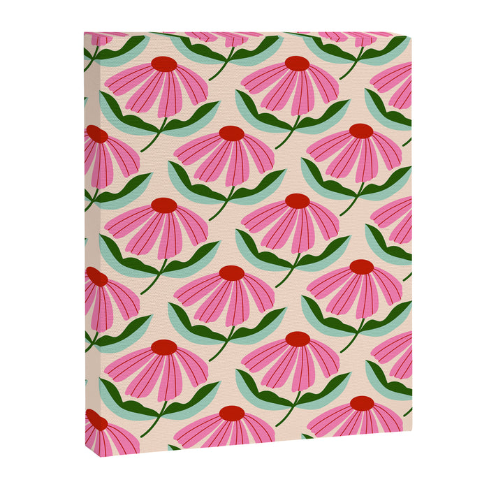 Pink and Red Daisy Canvas Print Gallery Image 1