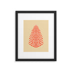 Pink and Red Organic Leaf Framed Art Print Gallery Image 5