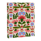 Pink, Green and Blue Folk Art Floral  Canvas Print Gallery Image 8