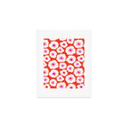 Pink, Red and White Flower Art Print Gallery Image 1