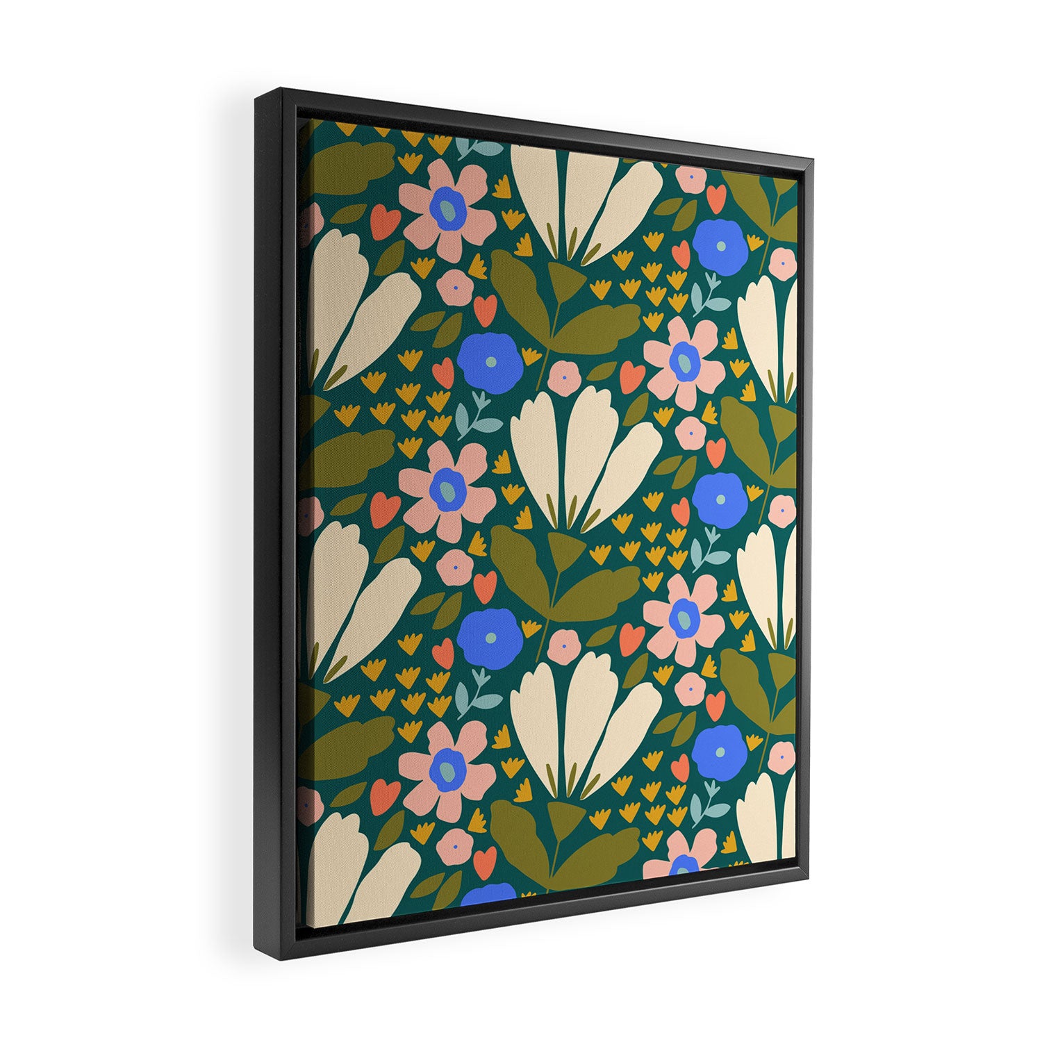 Pretty Bloom - Autumn Framed Canvas Print Gallery Image 2