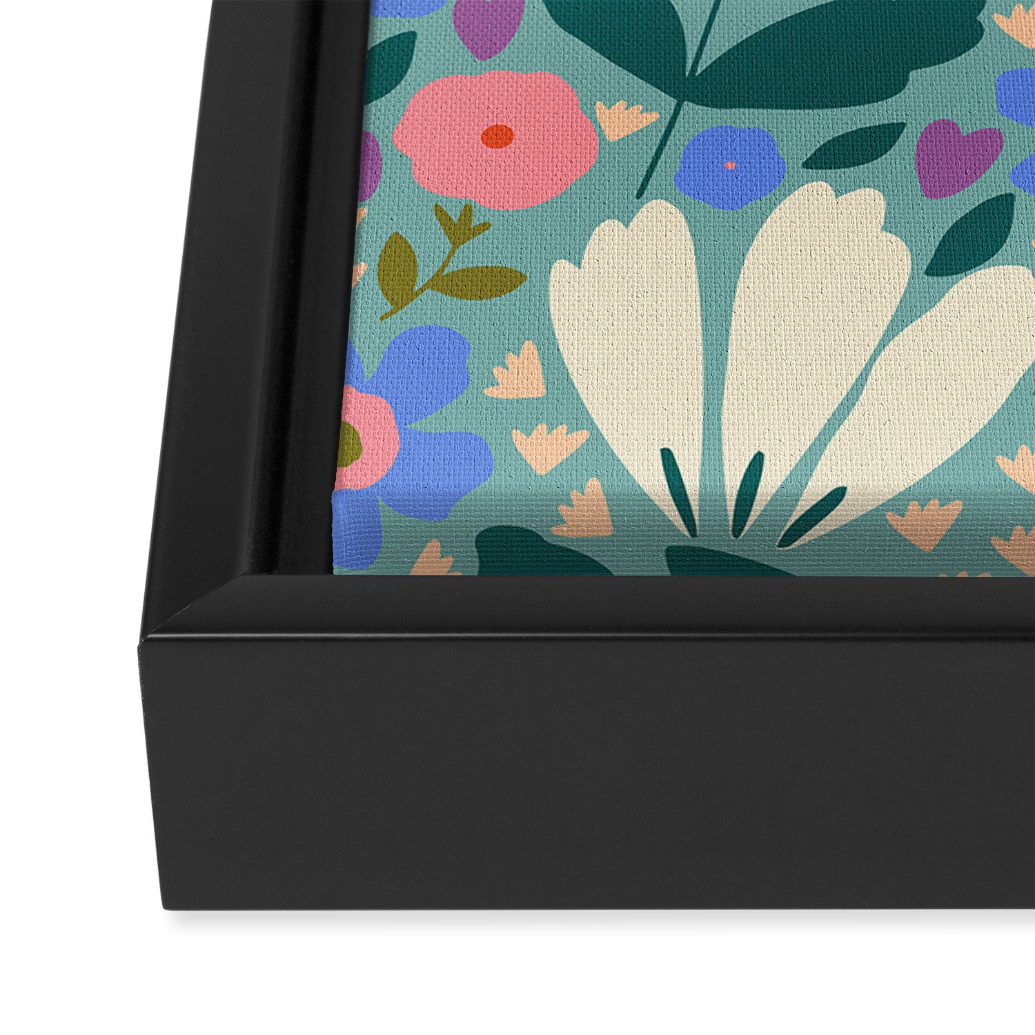 Pretty Bloom - Summer vibe Framed Canvas Print Gallery Image 3