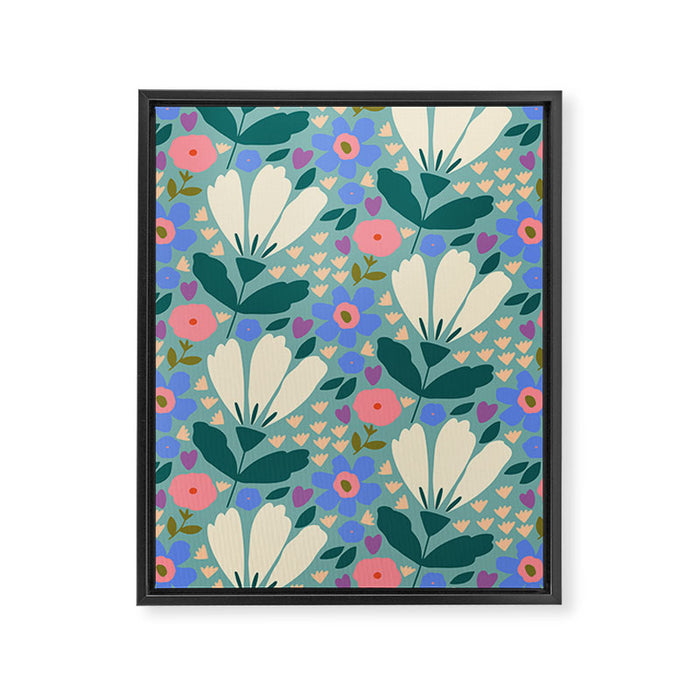 Pretty Bloom - Summer vibe Framed Canvas Print Gallery Image 1