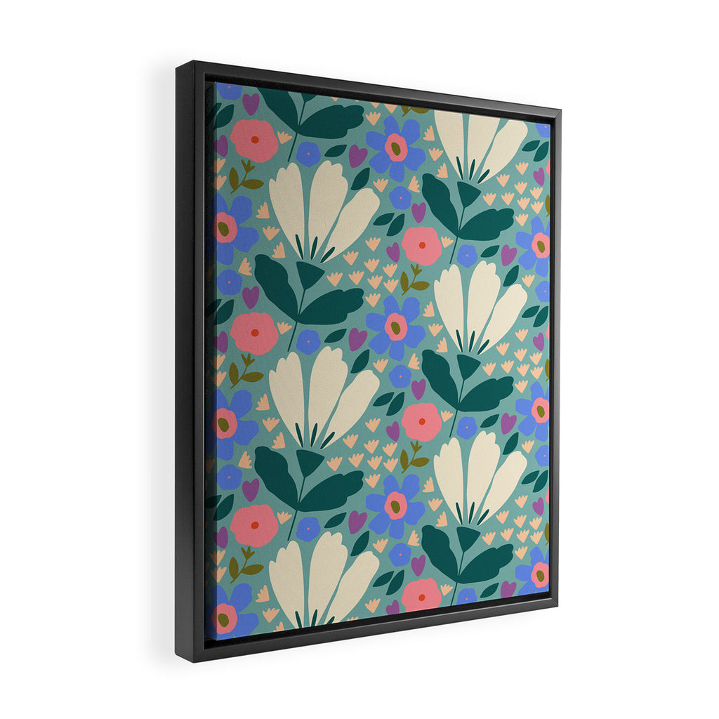 Pretty Bloom - Summer vibe Framed Canvas Print Gallery Image 2