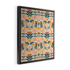 Pretty Floral - Earth Colors Framed Canvas Print Gallery Image 2