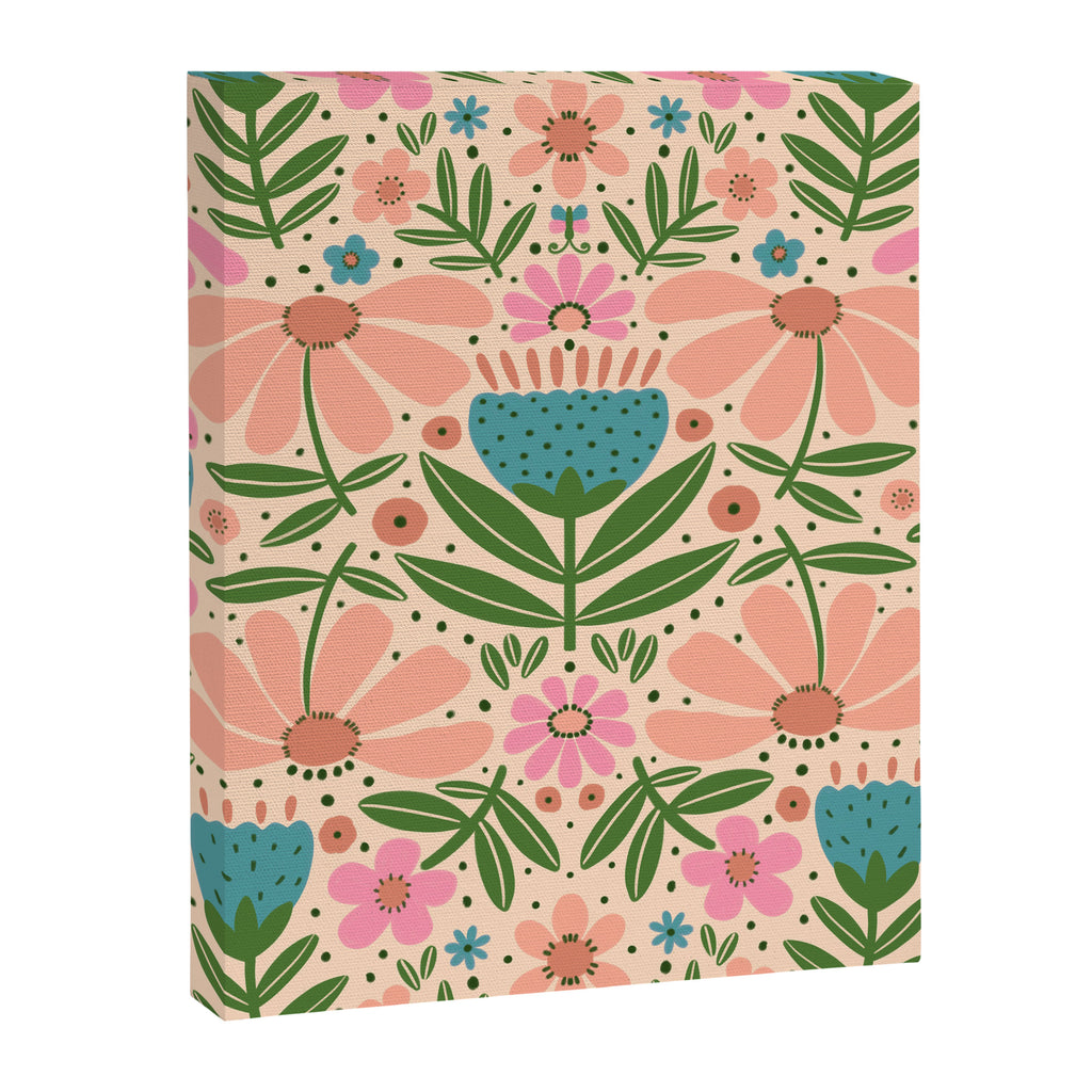 Pretty Floral - sweet pink Canvas Print Gallery Image 8