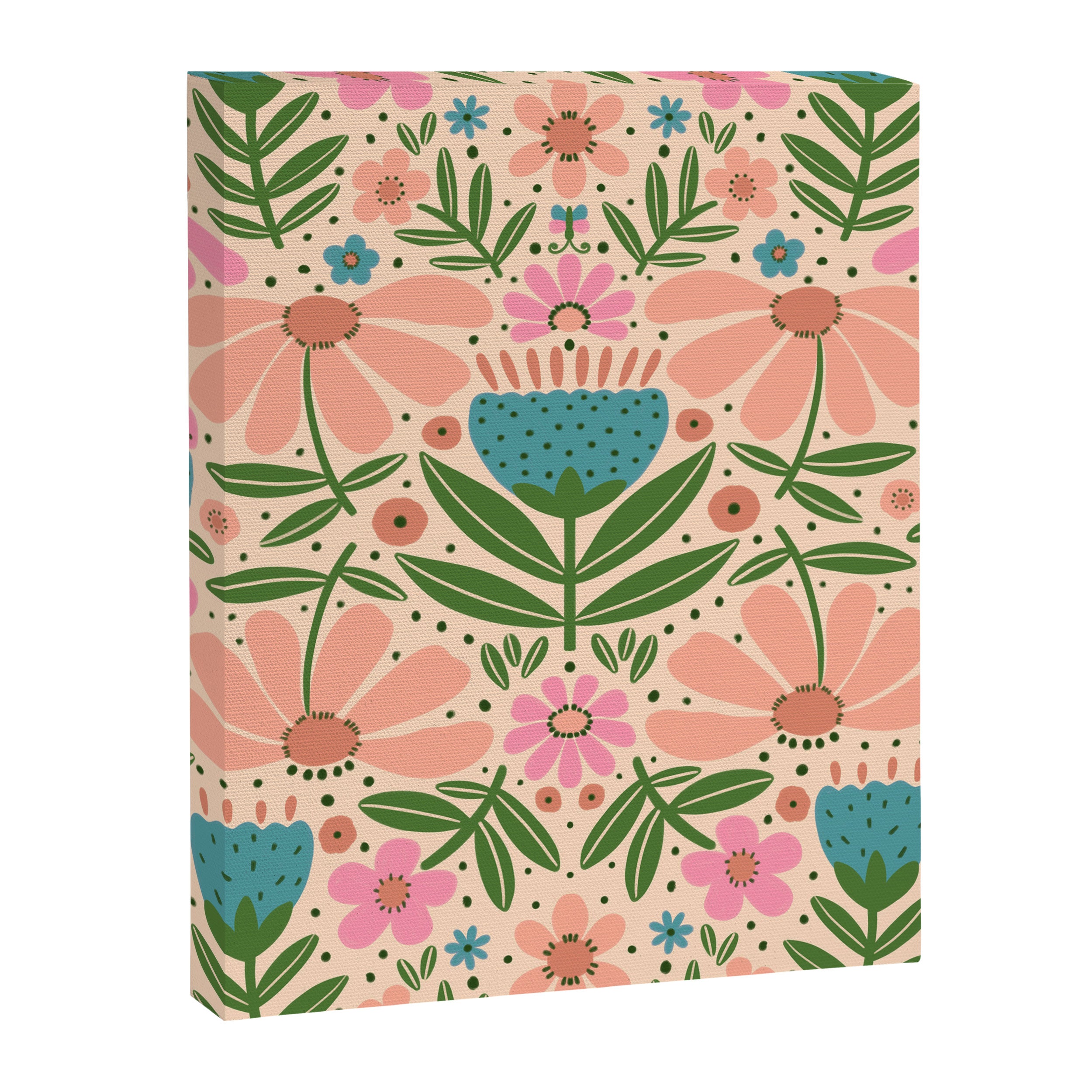 Pretty Floral - sweet pink Canvas Print Gallery Image 8