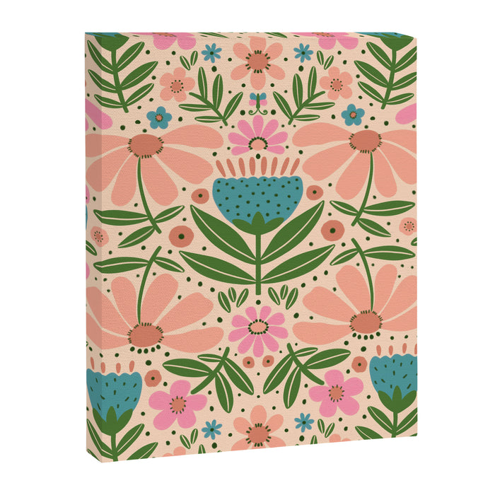 Pretty Floral - sweet pink Canvas Print Gallery Image 1
