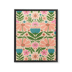 Pretty Floral - sweet pink Framed Canvas Print Gallery Image 8