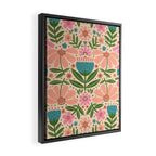 Pretty Floral - sweet pink Framed Canvas Print Gallery Image 2