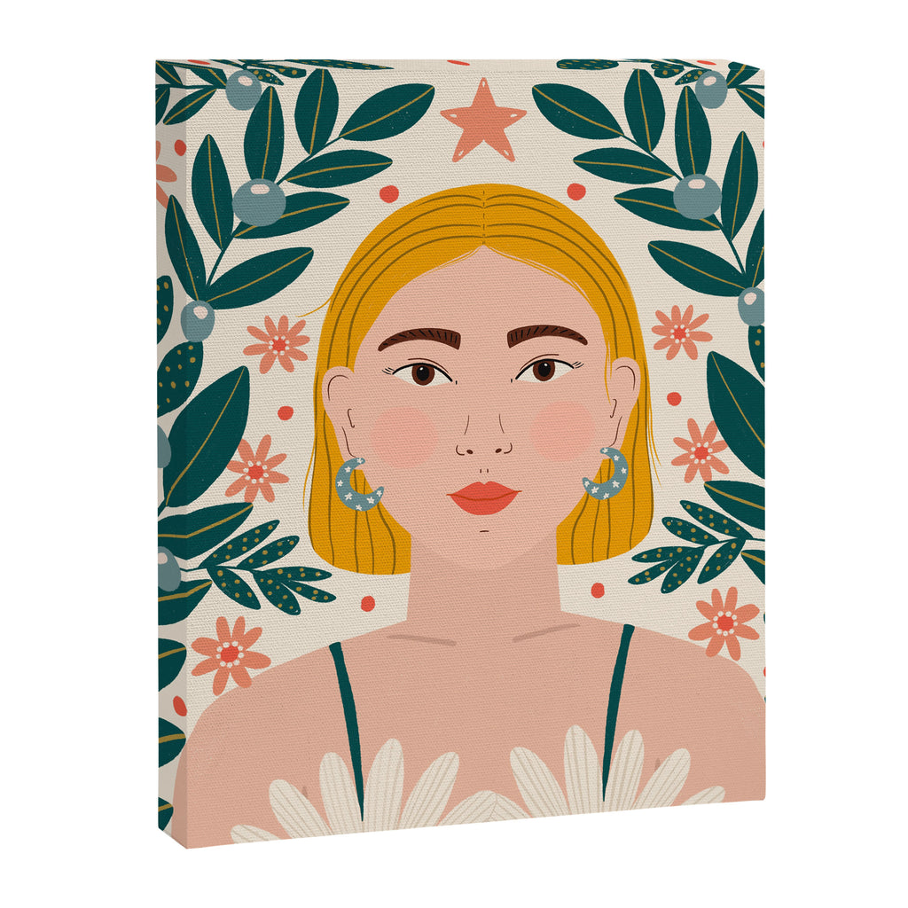 Pretty Woman Portrait Canvas Print Gallery Image 8