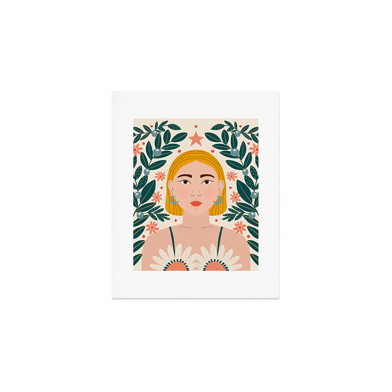Pretty Woman Portrait Art Print Gallery Image 1