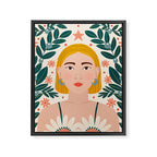 Pretty Woman Portrait Framed Canvas Print Gallery Image 8