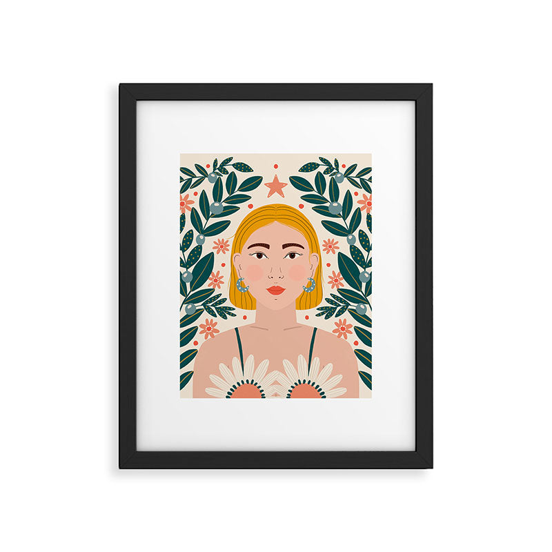 Pretty Woman Portrait Framed Art Print Gallery Image 6