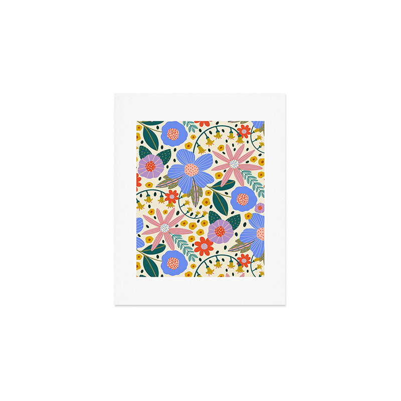 Pure Joy - colorful Floral  Art Print Gallery Image 1