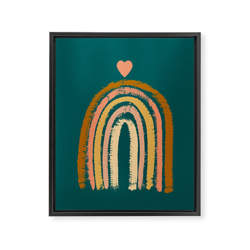 Rainbow Love Art Framed Canvas Print Gallery Image 6