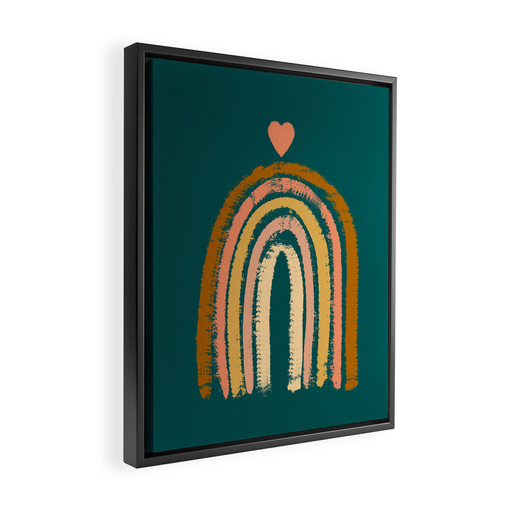 Rainbow Love Art Framed Canvas Print Gallery Image 2