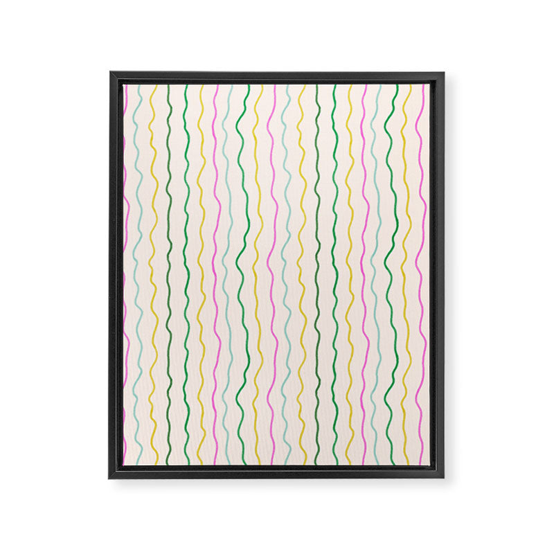 Rainbow Stripes Framed Canvas Print Gallery Image 8