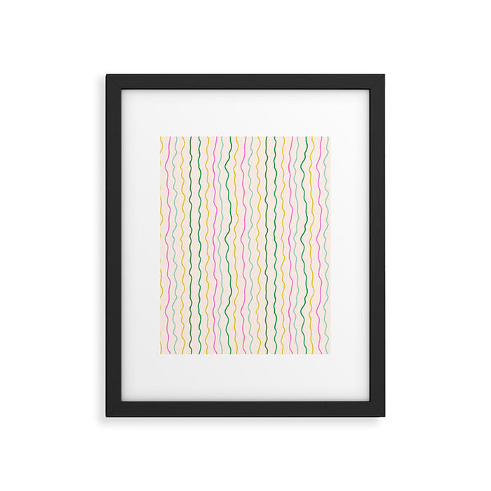 Rainbow Stripes Framed Art Print Gallery Image 1